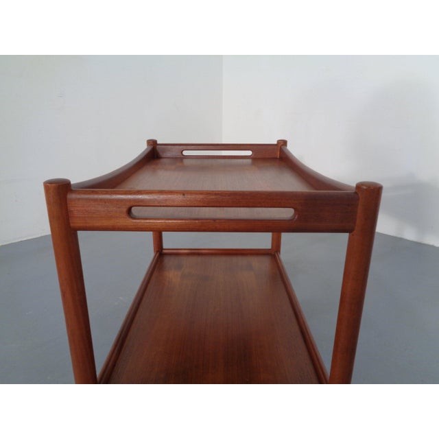 Teak Tea Cart by Hans J. Wegner for Andreas Tuck, Denmark, 1950s For Sale - Image 14 of 18