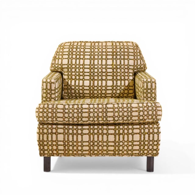 Mid 20th Century Edward Wormley for Dunbar Mid Century Mahogany Lounge Chairs - Pair For Sale - Image 5 of 13