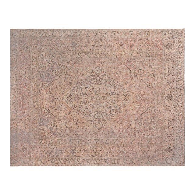 Authentic Persian Tabriz Handmade Wool Carpet For Sale