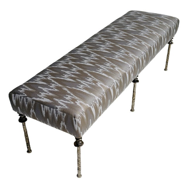 White Bronze Organic Form Bench, Sorgue Bench For Sale