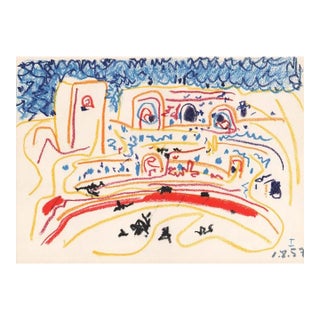 Pablo Picasso Toros Y Toreros 1 Dated 1/8/57 For Sale