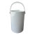 Vintage Morgan Designs "Bucket Brigade" White & Lucite Ice Bucket-Party Size 11.5" For Sale