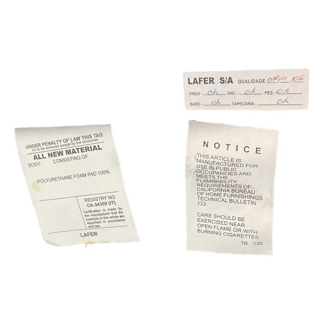 Nice Lafer reclining leather chair please look at pictures for overall detail feel free to reach out with any questions