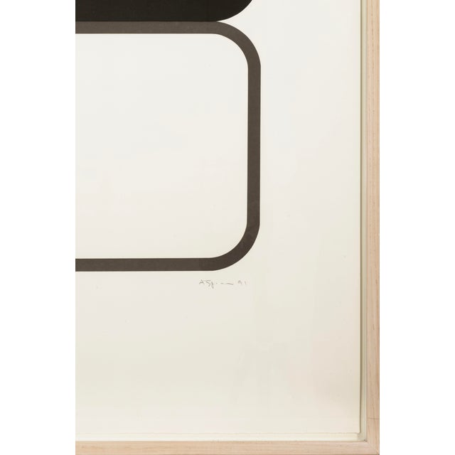 Contemporary Andrew Spence Untitled Tv Signed Contemporary Woodcut & Linocut on Paper 1991 For Sale - Image 3 of 7