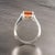 Traditional Natural Orange Sapphire Diamond Ring 6.75 14k W Gold 2.6 TCW Certified For Sale - Image 3 of 18