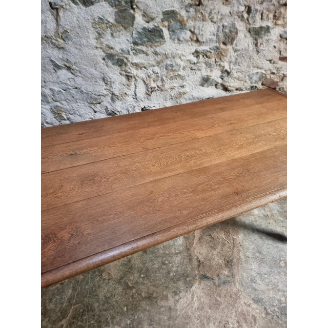 Antique Oak Dining Table with Drawer, France, Early 20th Century For Sale - Image 4 of 18