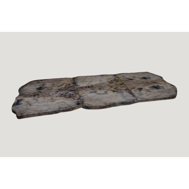 2010s Andrianna Shamaris Petrified Wood Table For Sale - Image 5 of 18