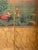 Asian 19th Century Continental Painted Four Panel Canvas Screen For Sale - Image 3 of 9