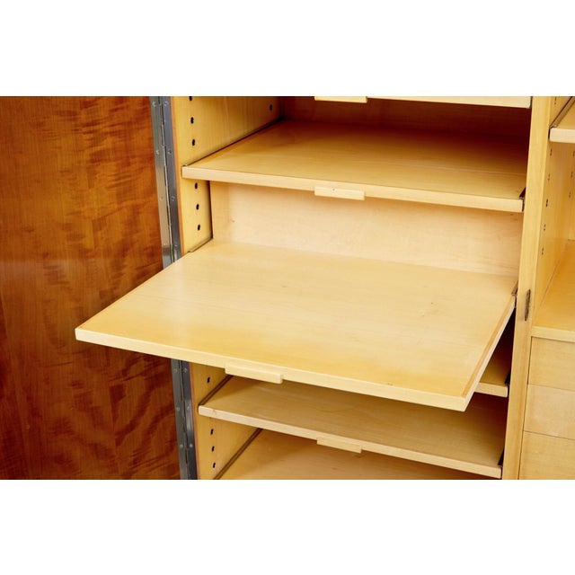 Nordiska Kompaniet Mid-Century Birch Wardrobe by Oscar Nilsson Nordic Company, 1890s For Sale - Image 4 of 14