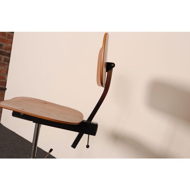 Danish Modern Kevi Swiveling Task Chair in Teak by Jorgen Rasmussen for Rabami For Sale - Image 13 of 18