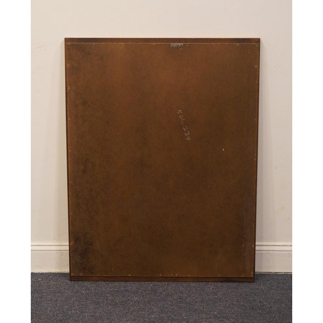Late 20th Century Century Furniture Solid Oak Rustic Contemporary 41x31" Mirror 501-234 For Sale - Image 5 of 5