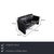 Modern 3-Seater and 2-Seater Sofas and Ottoman in Dark Blue Leather from Leolux, Set of 3 For Sale - Image 3 of 18