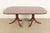 Wood Ethan Allen Georgian Banded Mahogany Double Pedestal Extension Dining Table, Newly Refinished For Sale - Image 7 of 15