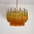 1990s Vintage Chandelier with Quadriedri Amber Shade & Gold Metal Frame, 1990 For Sale - Image 5 of 18