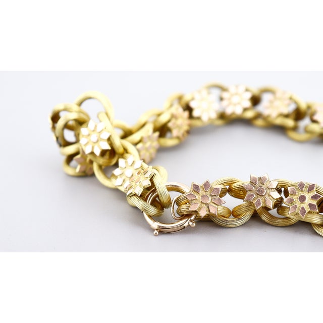 Antique Victorian Fancy 17" Belcher or Rolo Chain Link Necklace For Sale - Image 13 of 15