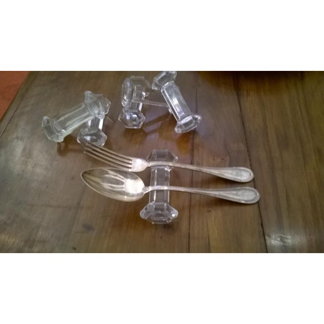 Italian Glass Cutlery Set, 1920s, Set of 6 For Sale - Image 3 of 9