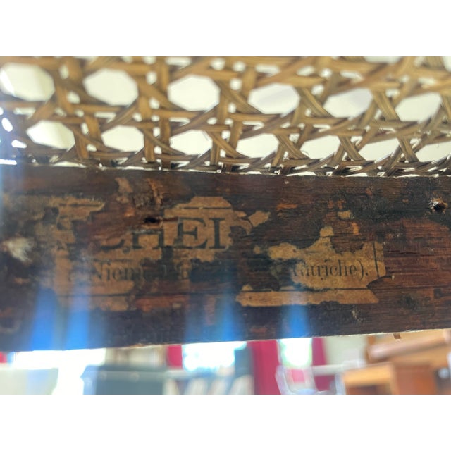 Late 19th Century Art Nouveau Fischel Bentwood Settee Bench, Made in Austria For Sale - Image 10 of 10