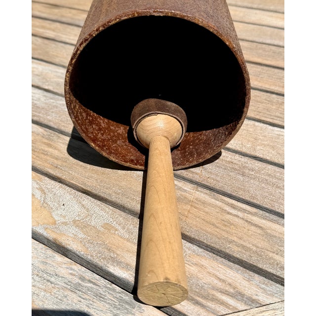 Metal Vintage Tom Torrens Garden Bell For Sale - Image 7 of 10