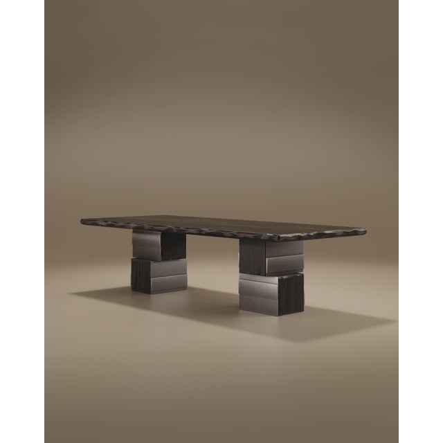 Not Yet Made - Made To Order Anthracite Dining Table by Porus Studio For Sale - Image 5 of 12