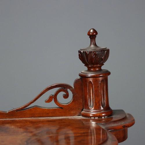 Louis Philippe Walnut and Burr Walnut Shelf For Sale - Image 3 of 11