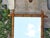 Glass French Faux Bamboo Walnut Mirror with Pierced Corners, circa 1900 For Sale - Image 7 of 12