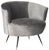 Modern Velvet Retro Mid Century Accent Chair in Grey For Sale - Image 3 of 10
