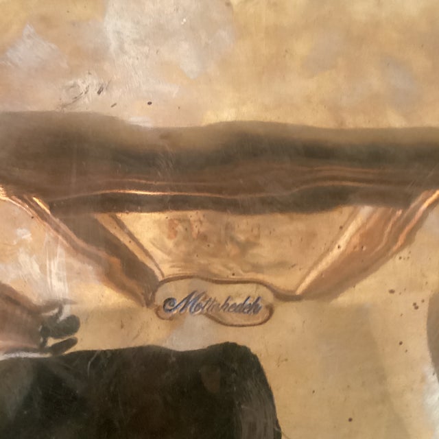 Vintage Brass Flared Rim Pierced Planter For Sale - Image 12 of 12