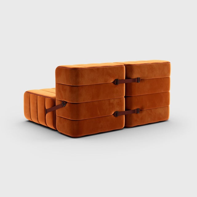 Modular Two-Seater Sofa in Barcelona Fabric by Ambivalenz, Set of 4 For Sale - Image 12 of 18