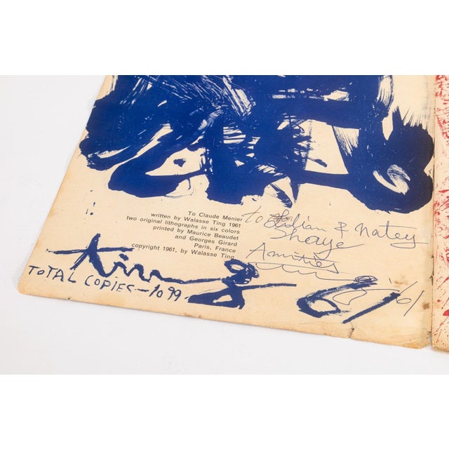 Walasse Ting - My Shit and My Love: 10 Poems, Hand Signed Artist Book 1961 For Sale - Image 4 of 7