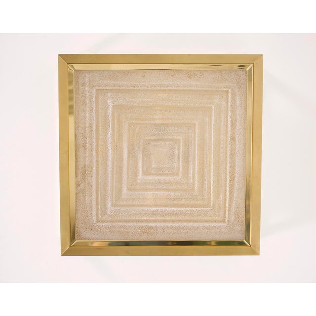 1980s Hollywood Glam Square Ceiling Light by Stéphane Davidts & Wkr., 1980s For Sale - Image 5 of 13