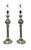 A set of very elegant tall table lamps, with beautiful carvings and silver and gold finishes. They are made of composite,...