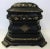 Traditional 19th Century Papier Mâché Lacquered Jewelry Box Hand Painted with Inlaid With Mother-Of-Pearl For Sale - Image 3 of 13