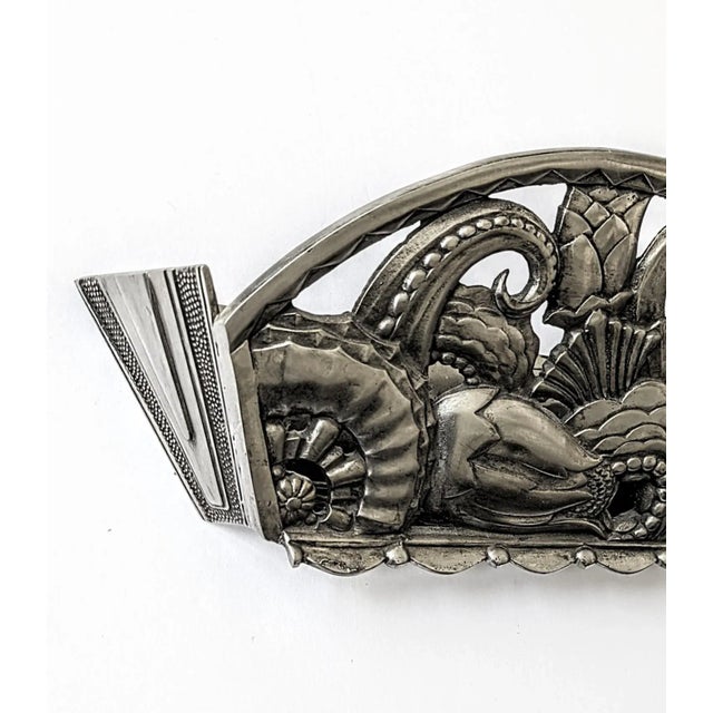 Mid 20th Century Single French Art Deco Octopus Wall Sconce For Sale - Image 5 of 6