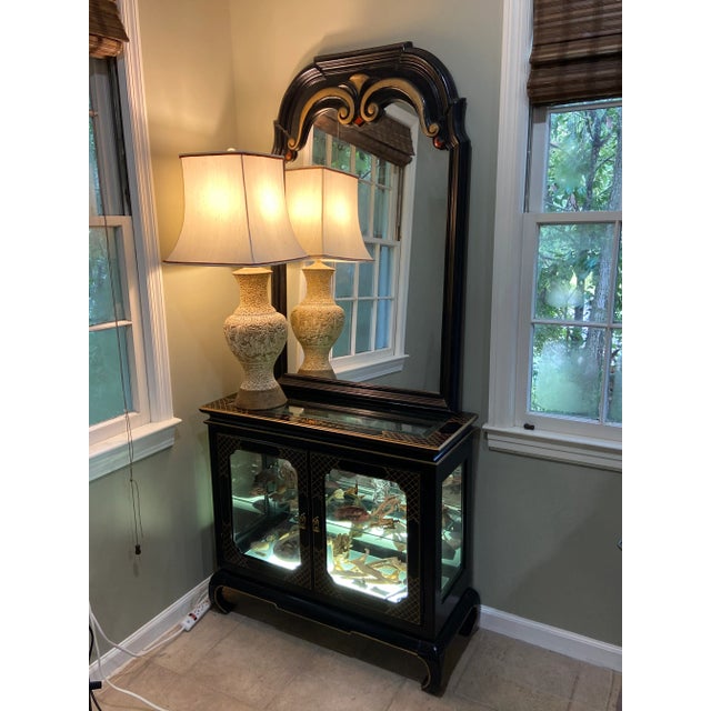 Mid Century Plaster Asian Relief Lamp For Sale - Image 13 of 13