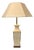 Vintage Italian Porcelain Table Light in Bamboo by Agostinelli Bassano for Bassanos Ebanistery, 1970s For Sale