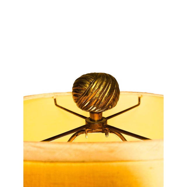 Linen 1982 Chapman Draped-Fabric Table Lamp For Sale - Image 8 of 11