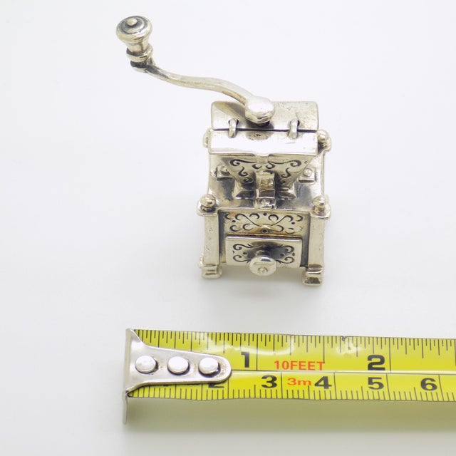 Vintage Italian Handmade Sterling Silver 925 Grinder, 1980s For Sale - Image 12 of 13