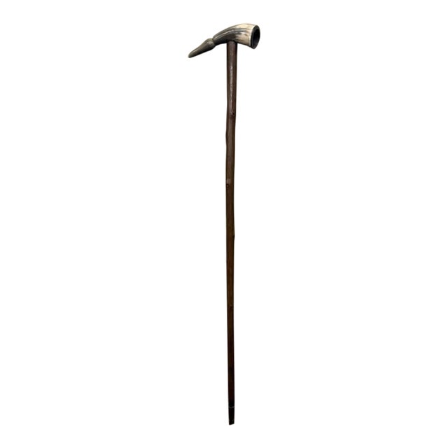 19th Century Spanish Cane With Horn Handle, Circa 1870 For Sale