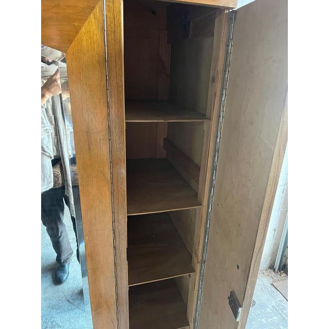 1930s Art Deco Wardrobe with Mirror, 1930s For Sale - Image 5 of 13