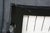 Mid Century Diminutive Black Lacquer Tufted & Striped Chinoiserie Arm Chair For Sale - Image 15 of 18