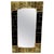 Not Yet Made - Made To Order Black Murano Glass and Brass Wall Mirror with Square Geometric Trim from Justfurnituress SRL For Sale - Image 5 of 5