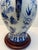 Pair of Blue and White Chinoiserie Porcelain Urn Table Lamps With Peacock Motif For Sale - Image 10 of 10