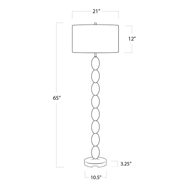 Wood Coastal Living Buoy Floor Lamp For Sale - Image 7 of 8