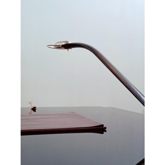 Cobra Leather Desk Lamp by Traso Milano, 1988 For Sale - Image 6 of 16