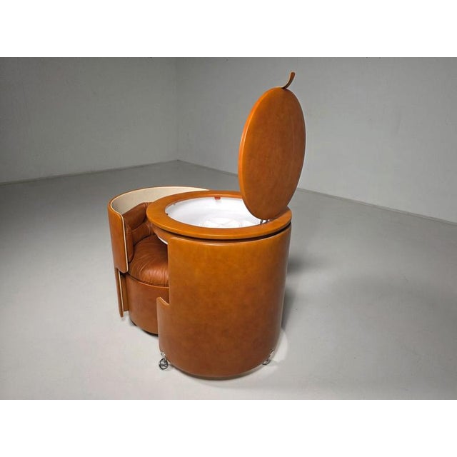 Dilly Dally Vanity set by Luigi Massoni for Poltrona Frau, 1968, Set of 2 For Sale - Image 3 of 10