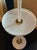 Mid Century Double Gooseneck Floor Lamp With Center Reticulated Tray, Attributed to Gerald Thurston For Sale In New York - Image 6 of 9