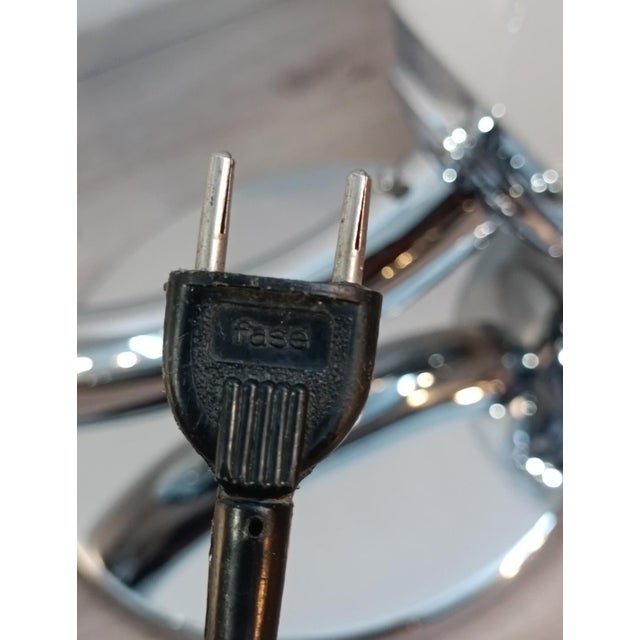 Silver Vintage Glass Persepolis Lamp from Fase, 1973 For Sale - Image 8 of 14