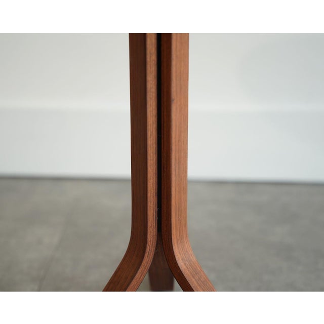 Mid 20th Century Danish Modern Occasional Table by Selig, Teak With Slate Inlay, 1950s For Sale - Image 5 of 5