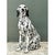Vintage Italian Black and White Glazed Ceramic Dog Statue For Sale - Image 12 of 12