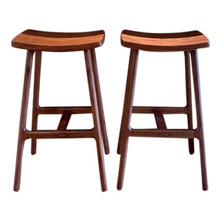 Esse Matte Walnut Counter Stool by Article Furniture For Sale